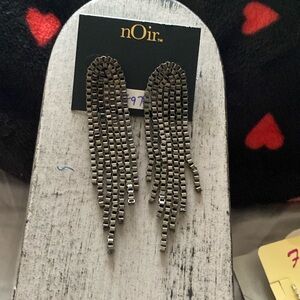 NWT noir earrings!